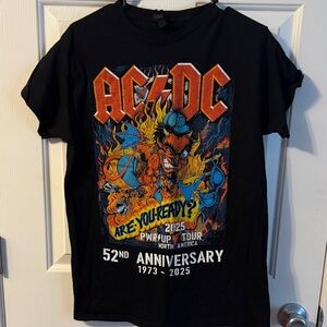 AC/DC Black and Orange Tour T-Shirt size medium